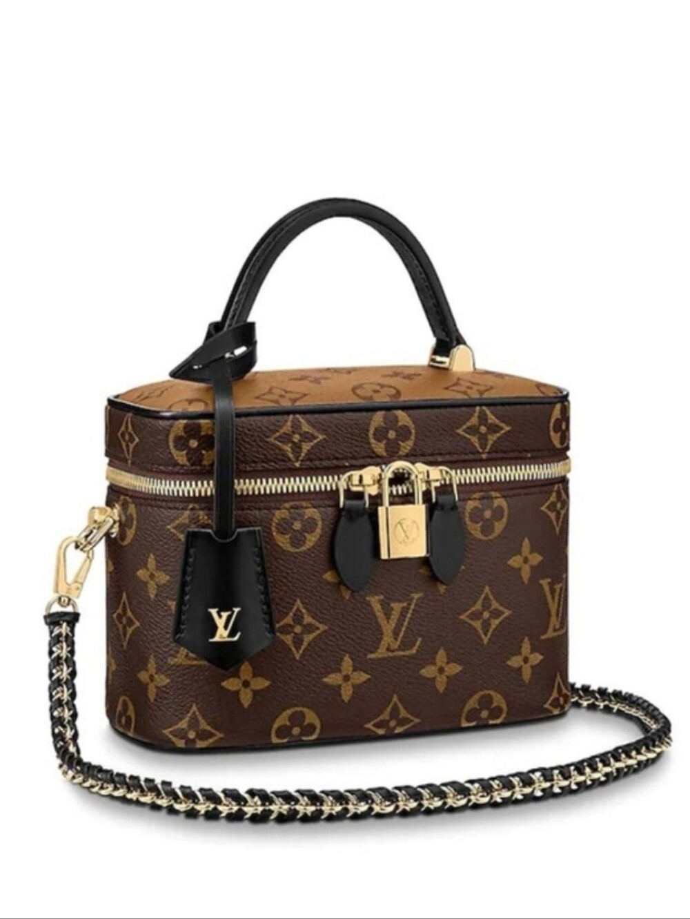 Like NEW! Authentic Louis Vuitton LV Monogram Vanity PM Reverse Canvas M45165 - Picture 1 of 16